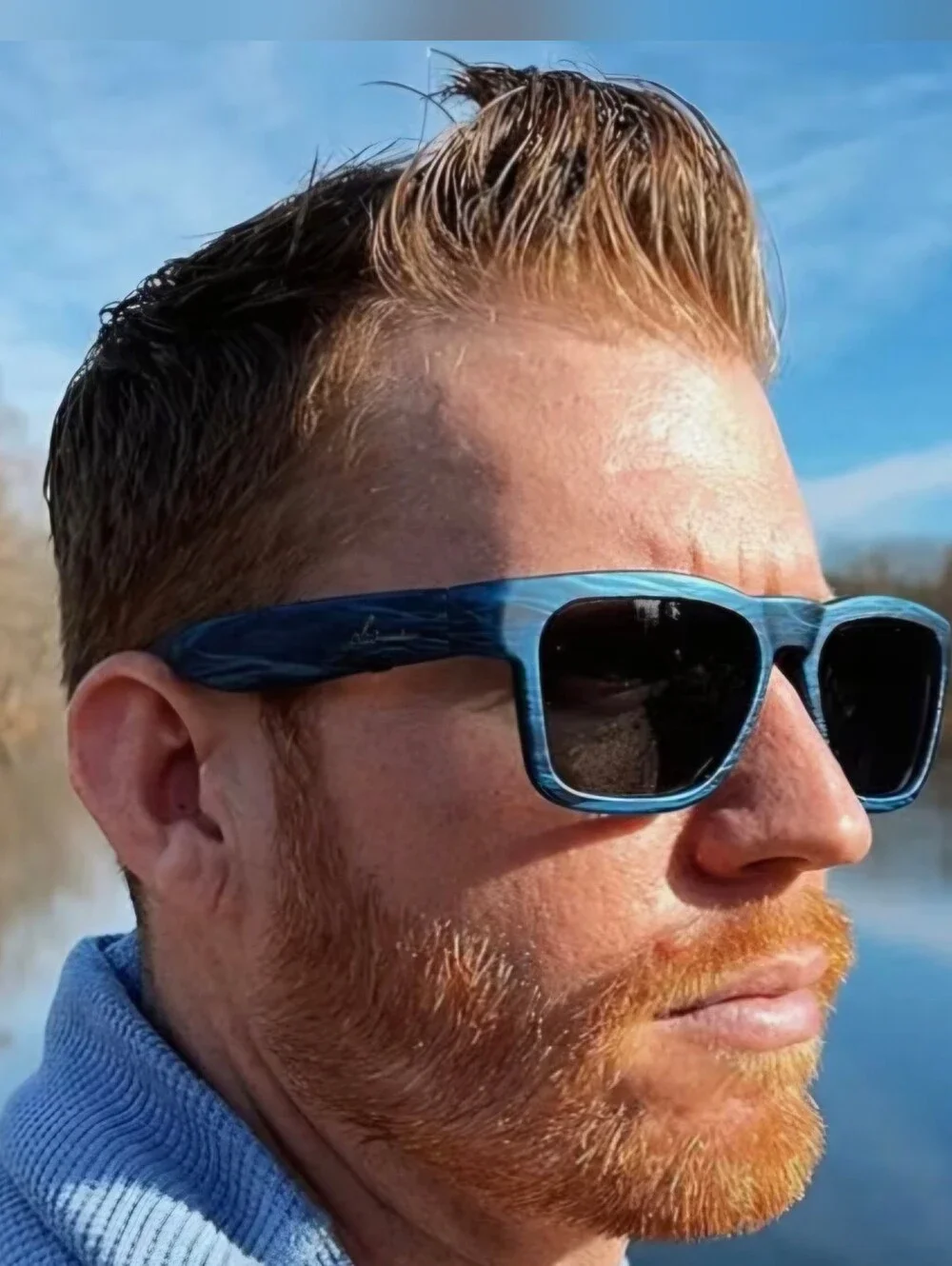 OhO Sunshine Bluetooth Audio Sunglasses, Lightweight Open Ear Sport, 10Hr Charge